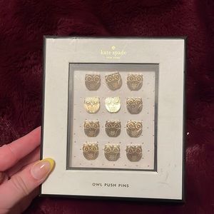 Kate spade owl push pins